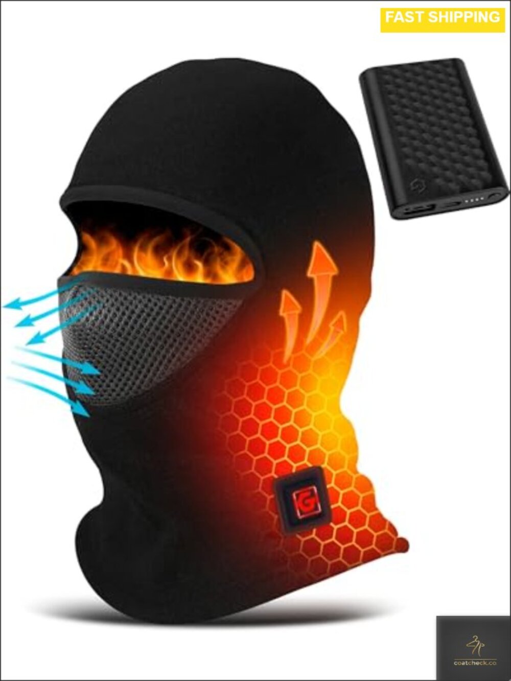 Graphene Heated Balaclava Neck Gaiter Ski Snowboard Winter Gift Unisex